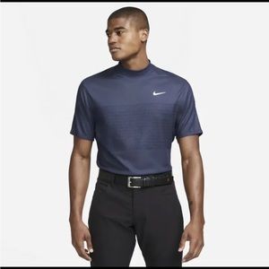 Nike Tiger Woods Dri-FIT ADV Mock Neck Golf Shirt Navy DR5324-410